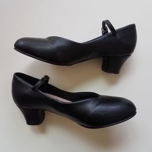 Black Dance/ Character Shoes Size 5